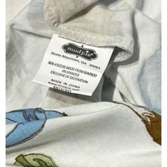 Mud Pie Blue Cowboy Boot Baby Sleeper Size 6-9 Month New With Tags - Picture 6 of 6